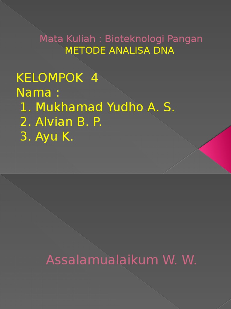 Metode Analisis DNA dalam Bioteknologi | PDF | Sains & Matematika