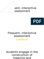 Frequent, Interactive Assessment