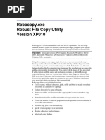 Robocopy - Exe Robust File Copy Utility Version XP010: Important