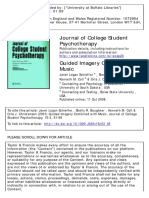 Guided Imagery Combined with Music 2001 journal of College Student Psychotherapy 03, vol. 15, iss. 3