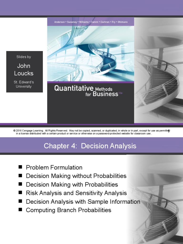 Decision Analysis | PDF | Statistical Theory | Cognitive Science