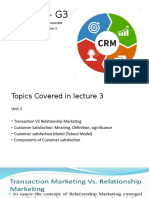 Crm-G3: MBA III Semester Lecture-3