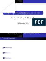 VBA Programming Workshop - Tic Tac Toe: Mr. Chew Chun Yong, Ms. Choo Ley Ya