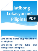 Q1 W1 DAY 2 Relatibong Lokasyon NG Pilipinas