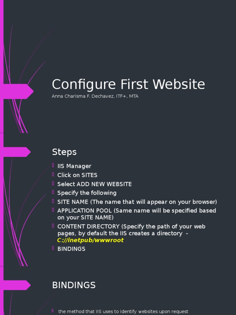 Setting Up Your First Website | PDF | Domain Name System | Domain Name