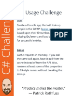 API Usage Challenge PDF