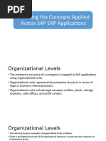 Lesson 3 Outlining The Concepts Applied Across SAP ERP Applications