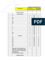 FORMATO DE METRADO ACERO COLUMNAS