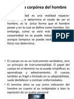 Existencia Corpórea Del Hombre