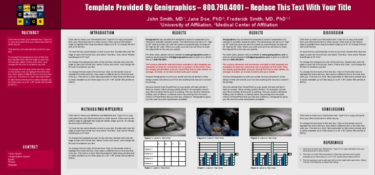 Genigraphics Scientific Poster Template | PDF | Arial | Double Click