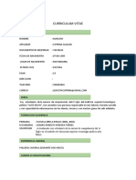 Curriculum Vitae, Mio