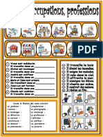 Metiers Occupations Professions Comprehension Orale Feuille Dexercices - 33335 PDF