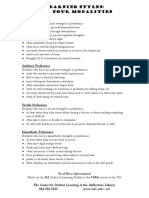 Learning Styles The Four Modalities PDF