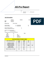 STAAD - Pro Report: Job Information