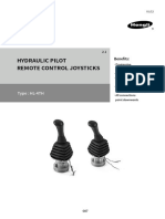 Hydraulic Pilot Remote Control Joysticks: Type: HL-4TH