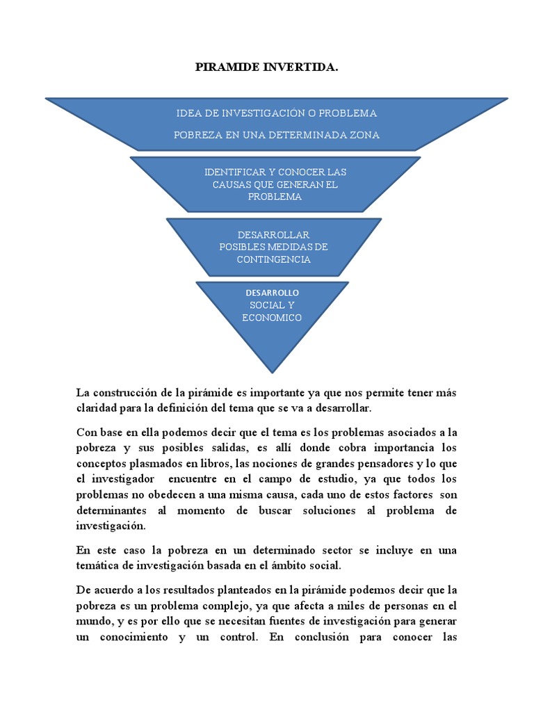 Piramide Invertida | PDF | Pobreza | Pobreza e indigencia