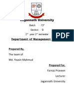 Jagannath University: Prepared By