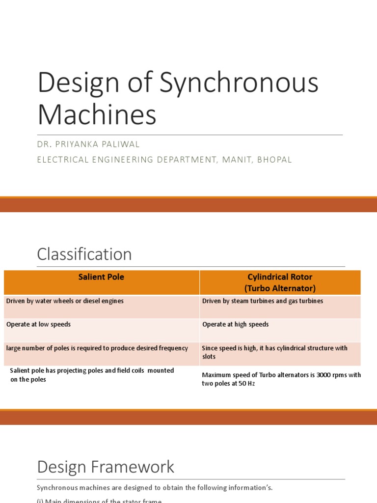 Synchronous Machine Design Guide | PDF | Electric Generator | Physical ...