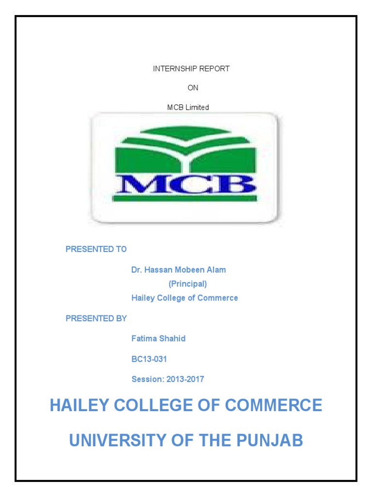 Mcb Report Pdf Banks Debit Card