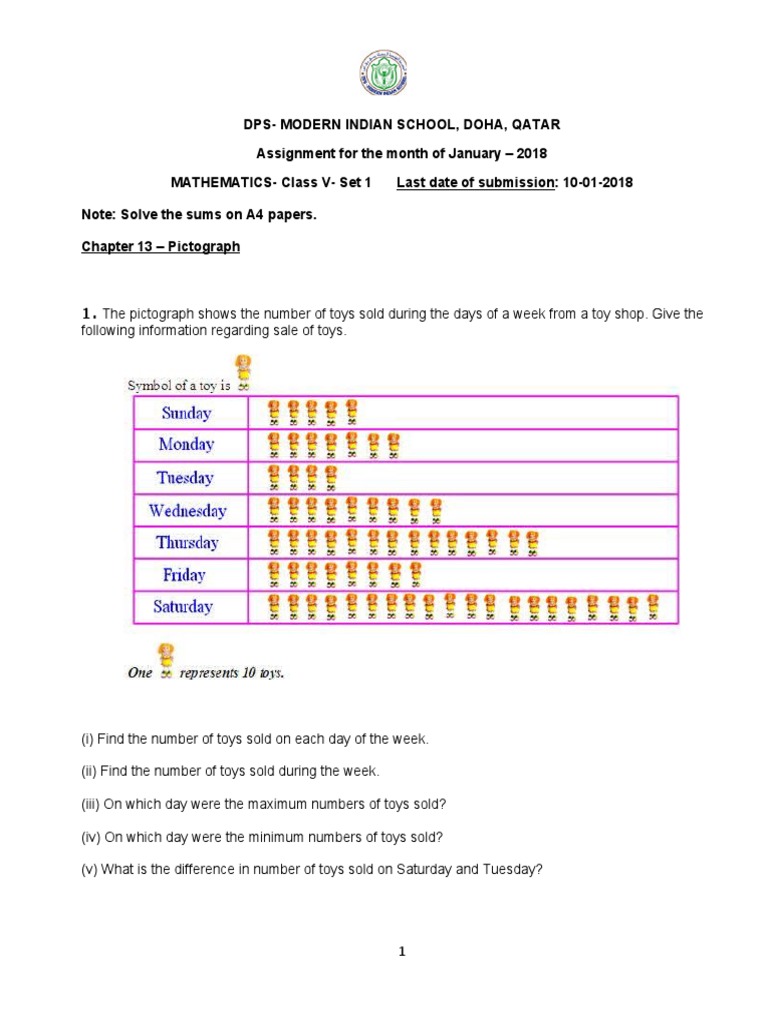 Grade 5 Dec Assignment 2017 Set 1 | PDF
