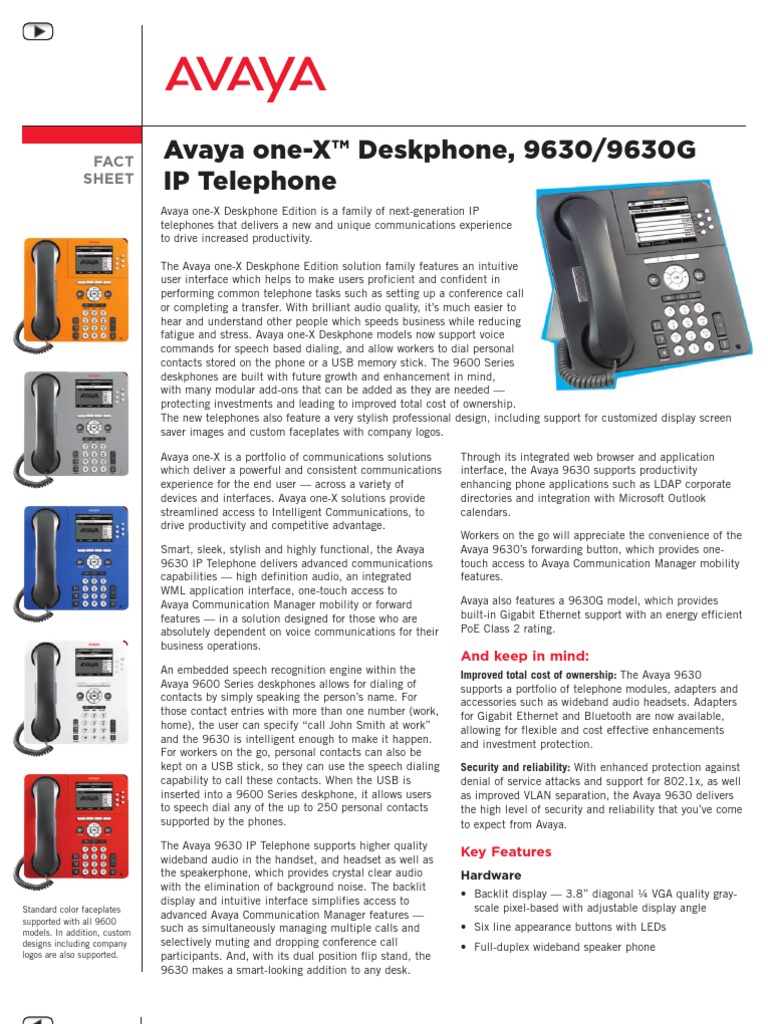 avaya-9630-9630g-phone | Telephone | Voice Over Ip
