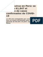 Coronavirus en Perú