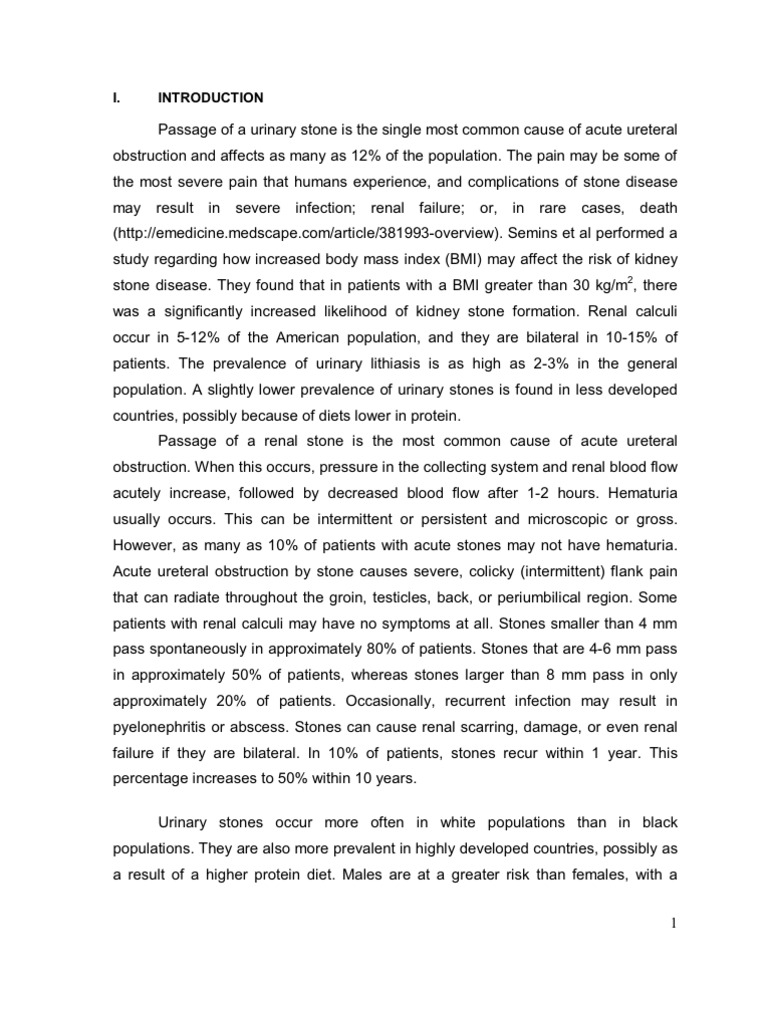 Kidney stone case study pdf image