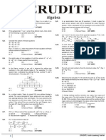 XAT Algebra - Home Assingnemnt