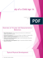 Gonzalez Case Study of A Child Age 16 PDF