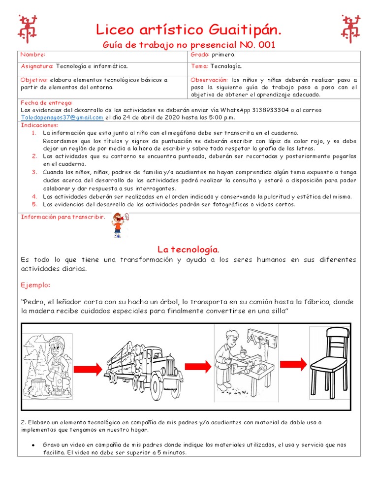 Guía de Tecnología para Primer Grado | PDF | Aprendizaje | Cognición