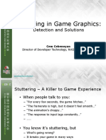 Stuttering in Game Graphics:: Detection and Solutions