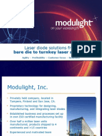 Laser Diode Solutions From: Bare Die To Turnkey Laser Systems
