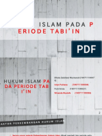 Hukum Islam Pada Periode Tabi'in