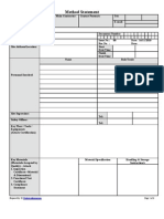 Method Statement Format for Mep