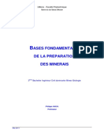 Bases Fondamentales de La Préparation Des Minerais 2011