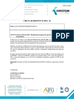 Circular KR No 014 Decreto 558 Del 2020 Disminucion Temporal de Aportes Al Sistema General de Pensiones