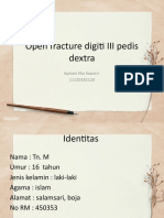 Diskusi Porto Open Fracture Digiti III Pedis Dextra