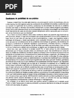 Bixio Condiciones de Posibilidad de Una Practica PDF