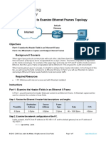 Use Wireshark to Examine Ethernet Frames