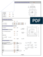 Footing Calculation Sheet Design Egyption Code