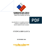 DGA 2004 Diagnostico y clasificacion segun calidad Cuenca Lauca