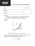 Lab Experiment # 3: Root Finding Using Newton-Raphson Method