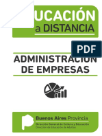 EDUCACIÓN A DISTANCIA Administración de Empresas