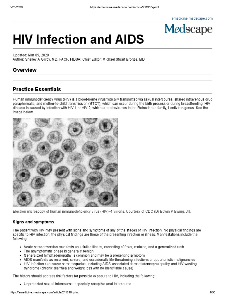 Hivaids PDF | PDF | Management Of Hiv/Aids | Hiv/Aids