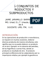 Costos Conjuntos de Coproductos y Subproductos