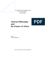 African Philosophy and The Future of Africa PDF