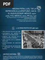 Luis Medina Peña Cap 6. Represion A Apertura