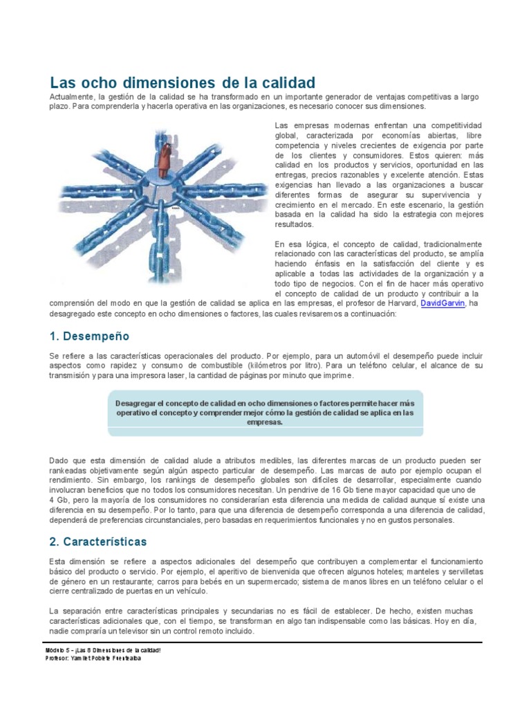 ¿Cuáles Son Las 8 Dimensiones De La Calidad? – LROJBX