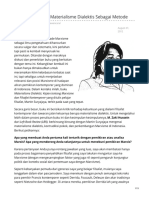 Martin Suryajaya Materialisme Dialektis Sebagai Metode PDF