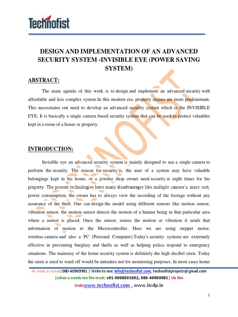 Advanced Security System Design Guide | PDF | Security Alarm | Security